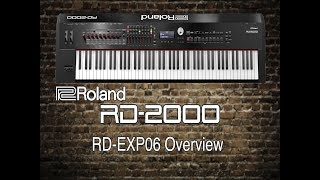 Roland RD2000  EXP06 Overview [upl. by Nylarahs]