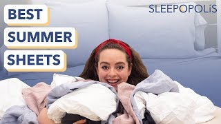 Best Bed Sheets for Summer  How to Sleep Cool Through the Hot Months [upl. by Neelak795]