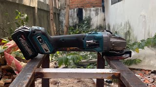 Makita GA039G Cordless Grinder 40V XLock Results Testing Runtimes Battery 40V [upl. by Junno]