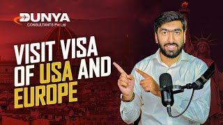 How to Get Visit Visa of USA and Europe From UK  Study in UK [upl. by Enyleve]