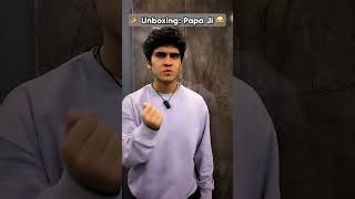 Unboxing Papa Ji🎉😂 funny comedy shorts unboxing [upl. by Annasus]