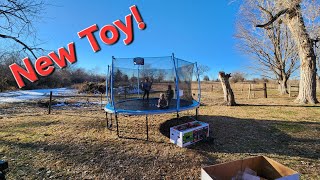 14 FT Bounce Pro Trampoline Set Up [upl. by Naellij752]