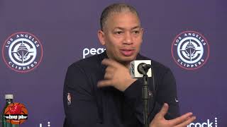 “25 Turnovers” Ty Lue Reacts To The Clippers 10493 Win Over The Magic HoopJab NBA [upl. by Haslam]