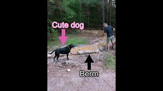 How to build a berm on a mountain bike trail in 15 seconds [upl. by Anatol462]