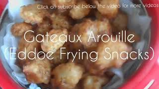 Gateau Arouille Mauritian Recipe Eddoe Frying Snack [upl. by Gussman]