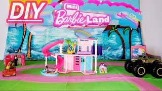 diy mini barbieland Set Up Plus Mini dreamhouse unboxing [upl. by Bourne]