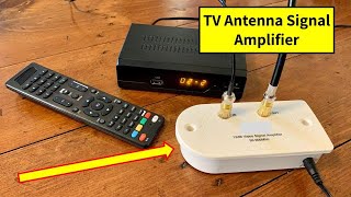 TV Antenna Signal Amplifier  Booster  Improve OvertheAir TV Reception [upl. by Atilrahc]