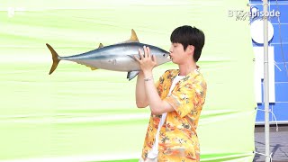 EPISODE 진 Jin 슈퍼 참치 Super Tuna Special Video Shoot Sketch  BTS 방탄소년단 [upl. by Anuska]