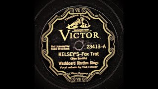 Williams Washboard Band as the Washboard Rhythm Kings Kelseys Hot Nuts 1933 [upl. by Toulon845]