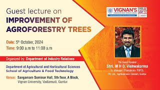 Guest lecture on Improvement of Agroforestry trees [upl. by Nwhas]