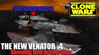 The New Venator v4  Star Wars the Clone Wars vs CIS Munificents [upl. by Arel]