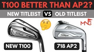 Titleist T100 Iron VS 718 AP2 Iron  Is New Model Better [upl. by Novehs]