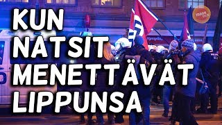 Uusnatsit menettivät lippunsa heti Kallioon astuttuaan [upl. by Karp]