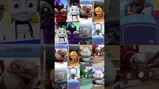 Super Megamix CHOO CHOO CHARLES Cat cute bunny and Thomas  Coffin dance song cover [upl. by Girardi]