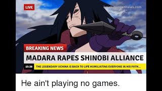 Madara vs Five Kage and Alliance shinoby full fight 4k [upl. by Frazier]