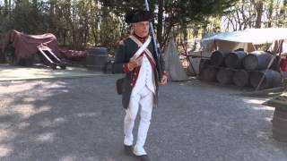 French Charleville Musket Demonstration Yorktown Victory Center [upl. by Lemal920]