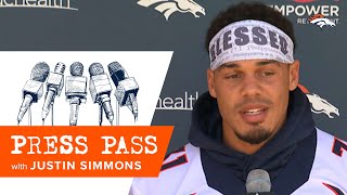 Justin Simmons on his excitement on playing at home Im so excited to see Broncos Country [upl. by Anitsyrk]