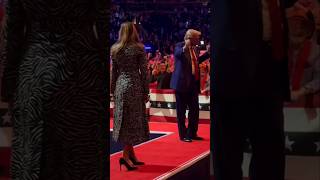 Donald Trump and Melania Trump Reappear on Stage in Front of Americans [upl. by Vera]