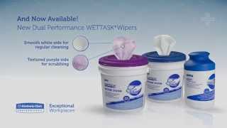 Kimtech™ WetTask Wiping System  How it works [upl. by Yldarb993]