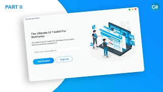 The Free Ultimate UI Design Tool for Windows Forms  Part 2  C Tutorial [upl. by Aehsat]