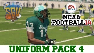 NCAA Football 14 Uniform Pack 4 Available Now [upl. by Chellman]