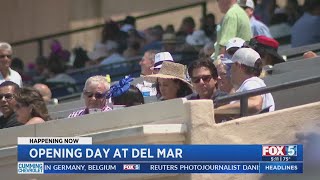 Crowds Return To Del Mar Racetrack On Opening Day [upl. by Townshend875]