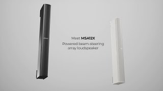 MSA12X Powered BeamSteering Array Loudspeaker from Bose Professional [upl. by Graf]