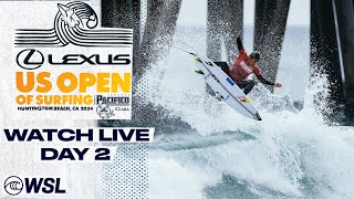 WATCH LIVE  Lexus US Open Of Surfing Presented By Pacifico  Challenger Series 2024  Day 2 [upl. by Enilrek]