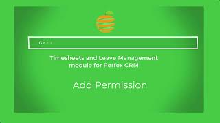 Perfex CRM Modules  Timesheets and Leave Management Add Permission [upl. by Furr933]