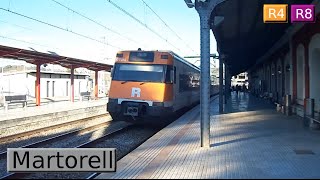 Martorell R4  R8  Rodalies Barcelona  Renfe 253  447  FGC 353 [upl. by Aissak]