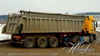 Budowa Autostrady A1 Łódź  Węzeł Brzeziny  ul Malownicza [upl. by Dianthe]