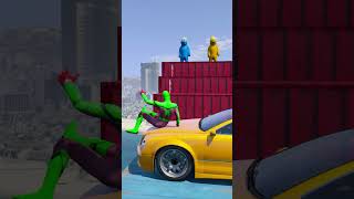 GTA 5 Epic Spiderman Ragdolls  Jumps  Fails epi 18 shorts [upl. by Kessia]