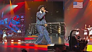 Burnaboy performing unreleased songs from his incoming album at los Angeles California [upl. by Conti]