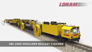 Loram Shoulder Ballast Cleaner SBC2400 [upl. by Korb]