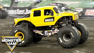 BroDozer amp Heavy D Freestyle Run in Tampa 2019  Monster Jam [upl. by Adnorat]