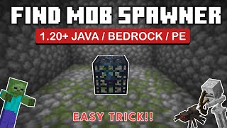 How to Find Mob SpawnerDungeons in Minecraft 120BEDROCKJAVAPE [upl. by Amian]