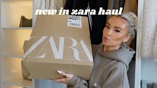 zara new spring outfits  try on haul [upl. by Anekahs]