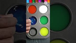 Colour mix 2 art colour colors colourmixing coloralphabets [upl. by Aicena]