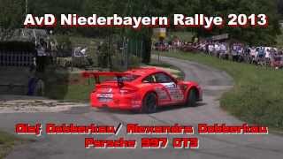 AvD Niederbayern Rallye 2013 Olaf DobberkauAlexandra Dobberkau  Porsche 997 GT3 HD [upl. by Ahsirat]