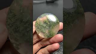 Scenic Moss Agate Cabochon 40x40x6mm High Quality [upl. by Yzzo812]