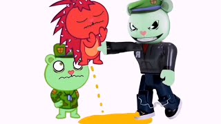 FLIPPY ROBLOX  FLIPPY X FLAKY  HAPPY TREE FRIENDS [upl. by Anegal878]