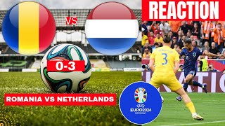 Romania vs Netherlands 03 Live Stream Euro 2024 Football Match Score Commentary Highlights Direct [upl. by Initof]