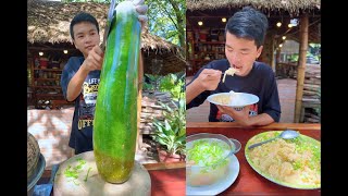 Winter melon soup with pick leg and fried with duck egg cooking with chef Ny [upl. by Talbot836]