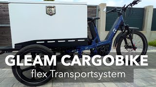 Gleam Escape ECargo Bike mit flex Transportsystem [upl. by Sparke]