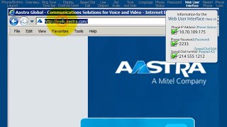 Mitel 6863i Phone How to Use the Phones Web User Interface [upl. by Cornish]