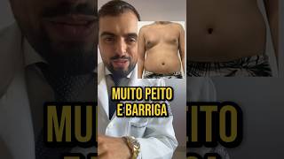 Muito peito e barriga barriga lipomastia [upl. by Alemac]