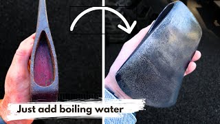 How to remove Plumb permabond  epoxied axe head  and save the handle [upl. by Annadal]