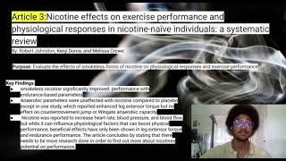 The Effects of Nicotine on Physical ActivityGHOLLAND [upl. by Fabyola906]