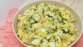 Kartoffelsalat mit frischer Gurke und fantastischem SenfDressing Rezept [upl. by Filmer]