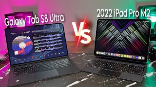 Galaxy Tab S8 Ultra vs iPad Pro M2 [upl. by Delacourt]